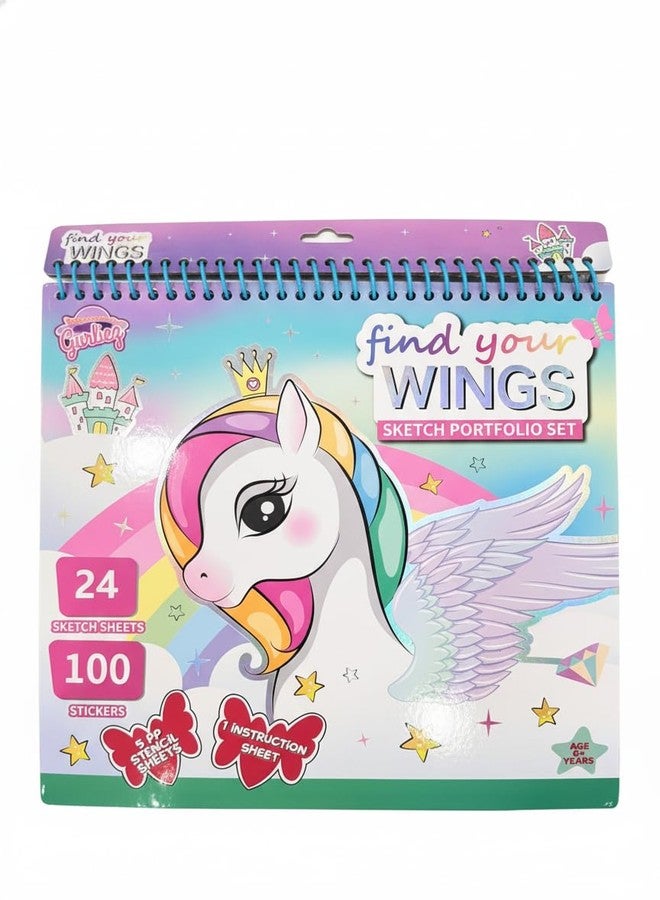 STRIDERS كتاب رسم وحيد القرن من ستريدرز - مجموعة رسم إبداعية للأطفال، مثالية للرسم والتخطيط والتعبير عن الخيال، مما يساعد على تطوير المهارات الفنية والإبداع. - Image 2